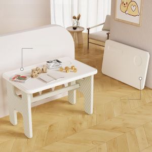 Foldable Childrens Study Table without Installation Simple Design No Installation Required Portable Desk for Kids