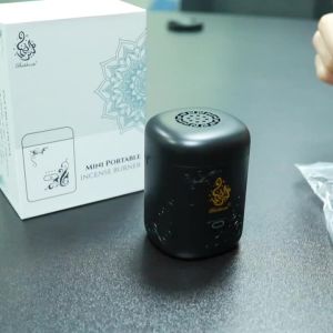 Lọ Đốt Trầm Điện Tử Mini Sạc USB Di Động Có Màn Hình Hiển Thị Năng Lượng Hộp Quà Tặng Dùng Cho Phòng Ngủ Ô Tô Ngoài Trời