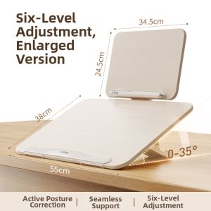 xiaotian | Posture Corrector for Children Double Layer Tilted Wooden Reading and Writing Desk