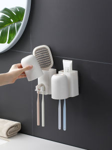 FaSoLa | Kệ Đựng Đồ Chải Răng Treo Tường Không Cần Khoan
