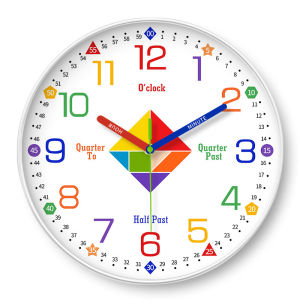 XIANGCAI | Quiet Learning Wall Clock for Childrens Rooms