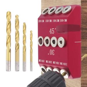 Bộ Định Vị Khoan Đa Góc 30/45/90 Độ Dụng Cụ Tạo Lỗ Chéo Cho Việc Chế Tác Gỗ Tự Làm Bộ Dụng Cụ Cầm Tay Bằng Kim Loại