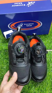 Teeper SH88-8 / SH88-7 School Shoes Slip On Black LIGHTWEIGHT VENTILATION STITCHED SOLE ROTATING BUCKLE ARCH SUPPORT