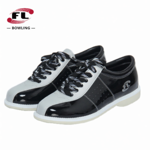 Bowl King Bowling Shoes Sports Equipment Three Color Options Bowling Alley Public Shoes Low Top Lace up PU Material