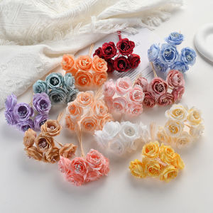 1pcs Simulated Peony Flowers Wedding Party Festival Decoration Handmade Wreath Making Gift Box Jewelry