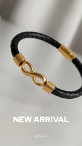 Emrys TETHER Bracelet Real Leather Gelang Kulit Pria Wanita