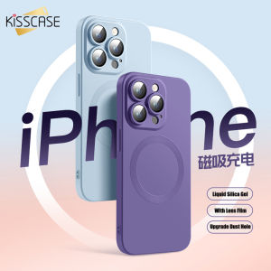 Kisscase Cho iPhone 14 Pro/Iphone14 Pro Max /14 Cộng Với iPhone 13/13 Pro/13 Pro Max iPhone 12 Pro iPhone 11 Pro Max/11 11 Pro Magsafe sạc không dây Sang Trọng Silicon Ống Kính Bảo Vệ vỏ điện thoại