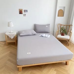 《SG Stock》5 stars hotel class 100% cotton Fitted bedsheet 3pcs Set bed sheet with Pillow Case high quality comfortable