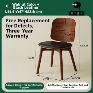 NANGUAHEZI | Vintage Real Wood Luxurious New Style Soft-padded Back Dining Chair
