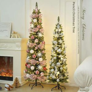 Densely Arranged Illuminated Christmas Tree Decoration