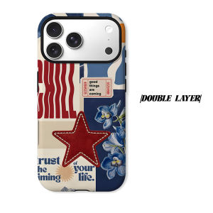Vintage Collage Poster Phone Case for iPhone 18 17 16 15 14 13 12 11 Air Pro Max Plus Double-layer Cover