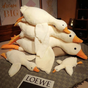 50-160cm Goose Plush Toys Big Duck Doll Soft Stuffed Animal Sleeping Pillow Cushion Christmas Gifts for Kids and Girls
