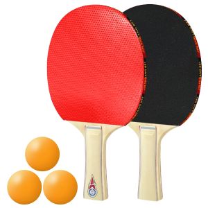 ไม้ปิงปอง รุ่น 5009 - แถมลูกปิงปอง Racket ไม้ปิงปองคู่ ไม้ปิงปอง 2 ไม้ แถมลูกปิงปอง 3 ลูก รุ่น 5009