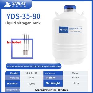 Small 100L Liquid Nitrogen Tank Large Caliber 30L Freezing Sperm Storage Container Laboratory Grade Hardware Instrument
