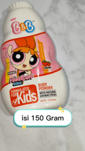 B&B BODY POWDER KIDS POWERPUFF GIRLS 150GR