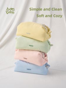 SANNIANERBAN | Aesthetic Nylon Waterproof Soft Multi-layer Large-capacity Pencil Case