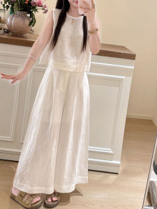 LIRUSHAN | Stylish Sleeveless White Summer Womens Suit