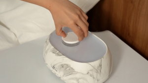 [KIRONA SCENT] Mystic Paradise Aroma Diffuser (White) 500ml | Cloud Mist Ultrasonic Humidifier | 7 LED Lights w Remote Control | Dual Mist Function