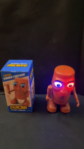 LJE No.8899-320A Recordng Dacing Robot Wooden Stick Man Lights and Music Toy