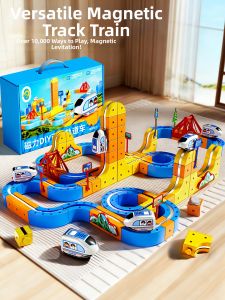 WANJUTEGONGDUI | Magnetic STEM Construction Train Toys