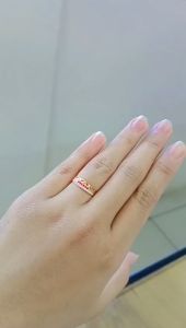 Cincin Emas Kadar 8K Model Kekinian Viana Gold Kode CK 298 CK 299