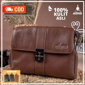 Tas Kulit Wanita Tas Selempang Kulit Wanita Tas Slempang Wanita Cewek Dewasa Kulit Kekinian Terbaru Tas Slingbag Wanita Cewek Alona Belezza Bag Tas Jinjing Wanita