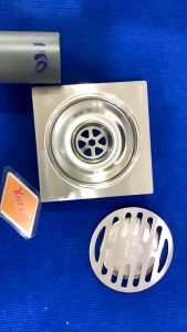 Thoát sàn Inox Pro KAG-TS243 KT 15x15 cm D60/90 Floor drain HOA Tròn chống hôi tốt thoát nước nhanh dễ vệ sinh sử dụng siêu bền hàng sales