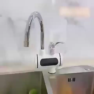 Stainless Steel Kitchen Faucet 360° Swivel Sink Faucet Stainless steel kitchen faucet with high-power heating tube fast heating in 3 seconds digital temperature display modern design.