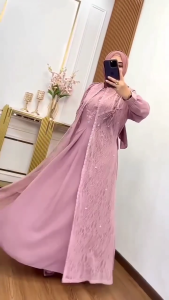 Devita Dress Ceruty Babydoll Dress Kondangan Terbaru Dress Brukat Mewah Dress Dewasa Terbaru 2025