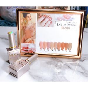 Set sơn thạch Milan 9 màu - sơn gel thạch chất đặc lên màu chuẩn (tặng kèm bảng màu)