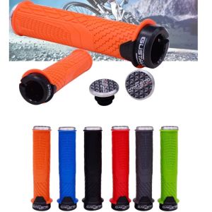 GUSTAVO Mountain Bike Grips Shockproof Bike Handlebar Cover Anti-Slip Ergonomic Cycling Rubber Handle Grips