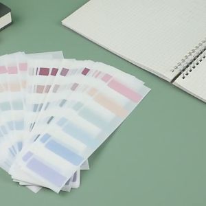 Index Mark Plastik Transparan Penanda Pembatas Memo Sticky Notes Label Stiker Warna isi 60/120/240Pcs