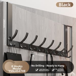 Over-the-Door Wall Mount No-drill Hidden Storage Clothes Hanger