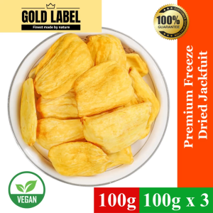 GoldLabel Premium Freeze Dried Jackfruit 100g - Vegan - 100% Guarantee Quality Snacks Vegan