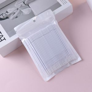 100Pcs Mini An Brush Applicator MicroswabsFor Eyelash Extension Removing Tools Disposable Micro Cotton Swab Brushes For Makeup