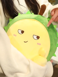 พร้อมส่งอีโมติคอนทุเรียนของเล่นตุ๊กตาปุยคอลเลกชันผลไม้ทุเรียนหมอนตุ๊กตาความสะดวกสบายของเล่นตุ๊กตานุ่ม35เซนติเมตรเอาใจยัดของขวัญวันเกิด