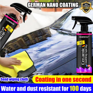 Transform into a new car in one second ! Car nano coating spray 500ml coating for car 100 days Long-lasting protection Car coating nano ceramic spray stain and water repellent Car coating spray Polish car wax Water coating car Car Paint Polish Agent