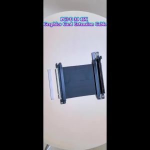 HaoYeXin PCI-E Riser Cable Pci Express PC PCI-E 3.0 16X Extender Riser Cable 164PIN Graphics Card Bracket 90 Degree Full Speed