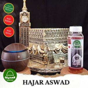 PAKET HAJAR ASWAD REFILL SERIES - 220ML PLUS HUMIDIFIER BATOK 130ML - AL MADINAH PARFUM ZAMZAM - AL RAWDA - HAJAR ASWAD - KISWAH - ROSE NABAWI
