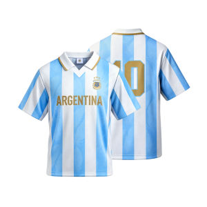 ALL STAR PARTNER | Support T-Shirt Retro Blue and White Stripes