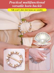 Alloy Decorative Scarf Buttons, Heart-shaped Horn Knot Earrings & Love Heart Pearl Buttons