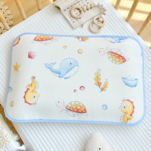 Baby Linen Tencel Pillowcase Summer Cool Sensation Cloud Piece Pillow Pad Children Sweat Absorbent Breathable Single Person Pillow Cover