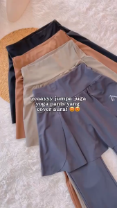 ZOE ARISAH Vecinda Acrena Scuba Skirt Pants Yoga Zumba Track Bootcut Elastic Long Pant Women Sport Wear New ZOE ARISSA