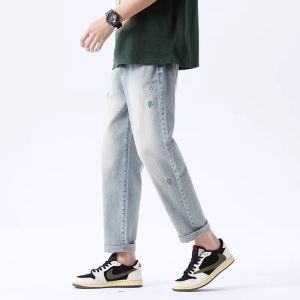 Vintage Style Denim Pants