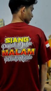 KAOS SABLON DTF KAOS AKTOR (SIANG PENUH DEBU MALAM PENUH RINDU) JALANAN COTTON COMBED 24S (LEBIH TEBAL DARI 30S) ADEM NYAMAN DI PAKAI DAYA SERAP KERINGAT TINGGI