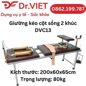 Giường kéo cột sống 2 khúc DVC13