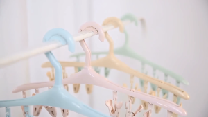 Gantungan Hanger 8 Jepit Gantungan Baju Hanger Jemuran Pakaian Dalam Kaos Kaki Hanger Jepitan 8in1-SS