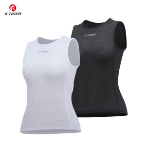X-TIGER Sports Vest Womens Breathable Sleeveless Quick-Dry Vest Sports Bra Cycling Jersey Cycling Sports Short-Sleeved Shirt