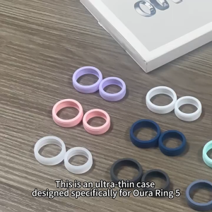 【Ready Stock&COD】 Elastic Smart Ring Protective Case Anti Fall Silicone Ring Protector  Dustproof Ring Cover for Oura Ring 5 Smart Ring Accessories