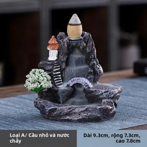 CANYAN | Lọ Đốt Trầm Hương Bằng Nhựa Resin Sáng Tạo Dùng Cho Liệu Pháp Hương Thơm Tại Nhà Trầm Hương Trầm Hương Chảy Ngược Khói Trang Trí Đồ Trang Trí Nhà Cửa Thủ Công Mỹ Nghệ.